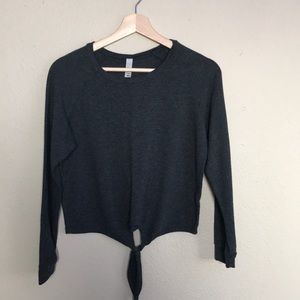 Gray long sleeve shirt
